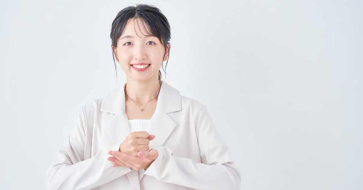 閃いた女性